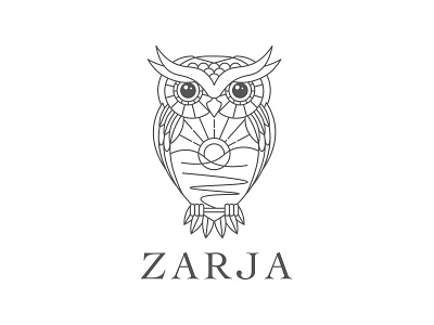 Zarja addiction bird branding center geometry happy logo owl rehab sunrise treatment wise
