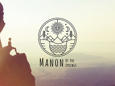 Manon Of The Springs blog emblem food life lineart logo moon nature photography sacred sun travel