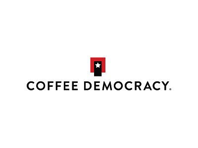 Coffee Democracy barista branding capsule coffee democracy logo nespresso revolution star symbol