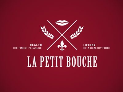 La Petit Bouche bouche lips mouth small healthy food luxury restaurant french france finest bakery sandwiches logo emblem la petit