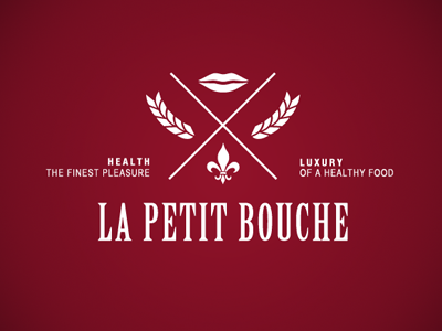 La Petit Bouche bakery bouche emblem finest food france french healthy la petit lips logo luxury mouth restaurant sandwiches small