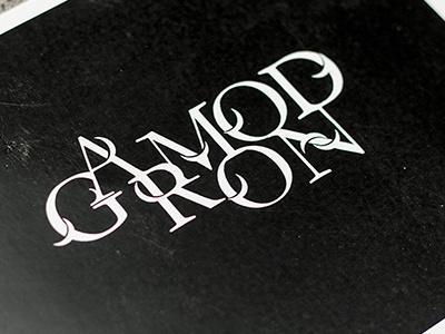 Garmoond design font garmond letters moon print project student typeface typo typography