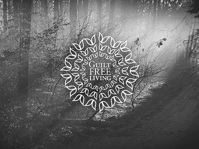 Guilt Free Living branding free freedom guilt happiness identity light logo love photo woods