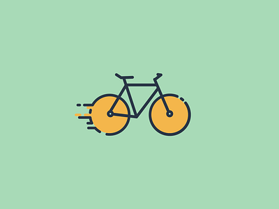 Bike graphics 2d bike flat icon illustration race run vehicle