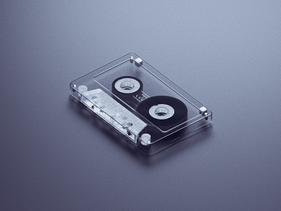Record series - cassette 3d app c4d device isometric opaque