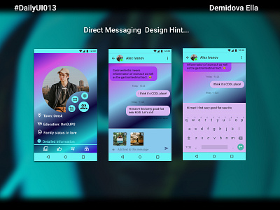 Direct Messaging, #Dailyui#013