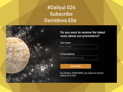 #Dailyui 026, Subscribe app dailyui design subscribe subscribe button uidesign