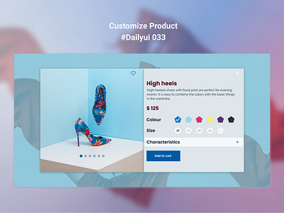 Customize Product, #Dailyui 033 customize product dailyui sho shoe shoes shop uxdesign