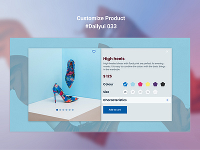 Customize Product, #Dailyui 033