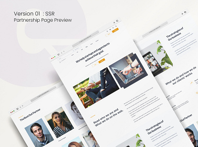 Partnership Page design graphic design ui uiux ux web webdesign