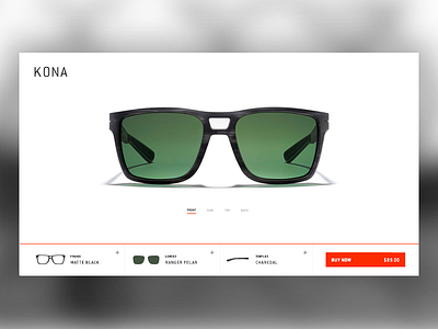 Eyewear Customizer build commerce customizer design eyewear sunglasses ui ux