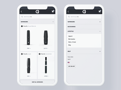 Product-First Mobile Navigation