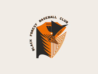 Black forest baseball club digitalart illustration logobranding logodesign logotype minimalism modernism