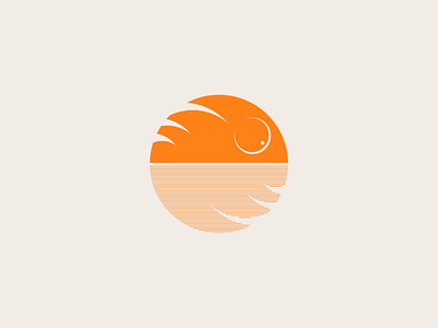 Sunset digitalart illustration logobranding logodesign logotype minimalism modernism