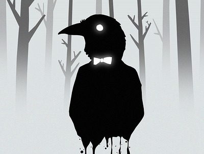 Poster - Mr. Crow art collage crow cubeescape design design art illustration poster rustylake