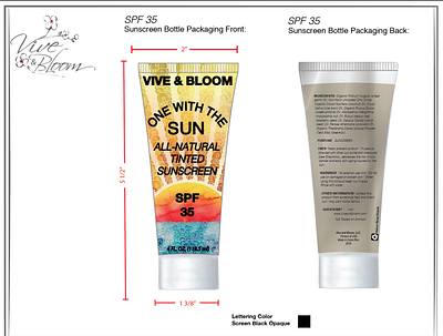 sunscreen packaging sunscreen