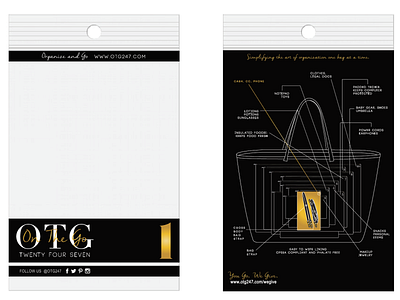 OTG Handbag Branding and Labeling branding gold foil handbag illustrator labeling packaging photoshop typography vector art