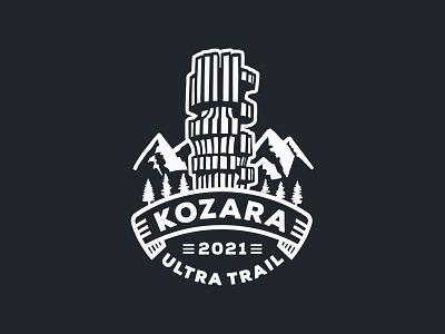 Kozara Ultra Trail identity illustration logo logo design marathon ultra trail