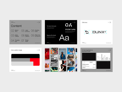 DUNX© Brand Book brand book branding design graphic design ui