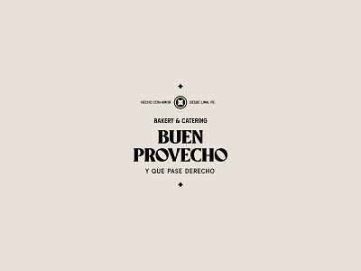 Buen Provecho | Logotype branding design logo type