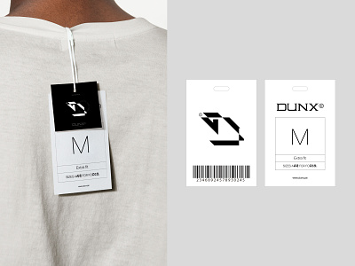 DUNX© Hang-Tags branding branding clothing design graphic design hang tags logo pret a porter