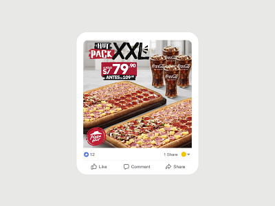 Social Media Post art branding facebook post pizza hut social media
