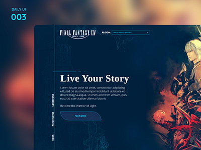 Live Your Story dailychallenge dailyui dailyui 003 dailyuichallenge design ui ux