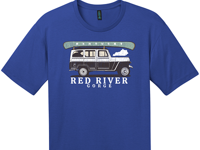 Red River Gorge Kentucky T Shirt Deep Royal