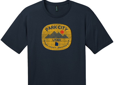 Park City Utah Wasatch Back T Shirt New Navy
