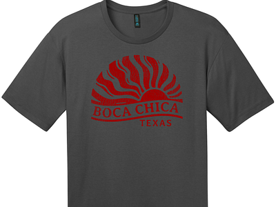 Boca Chica Texas Sun Vintage T Shirt Charcoal boca chica boca chica texas cool t shirts custom t shirts custom tees make your own t shirts t shirt designs texas uscustomtees