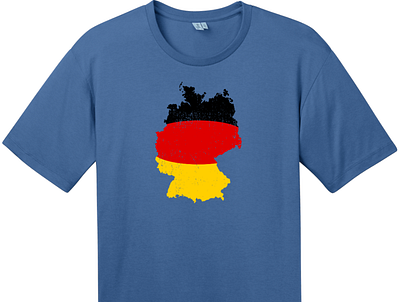 Germany Flag Country Shape T Shirt Maritime Blue cool t shirts custom t shirts custom tees deutsch deutschland german germany make your own t shirts t shirt designs uscustomtees
