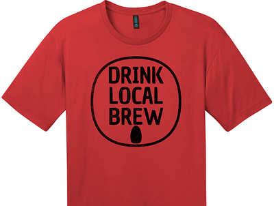 Drink Local Brew Can T Shirt Classic Red beer cool t shirts custom t shirts custom tees drink local eat local local beer local brew make your own t shirts t shirt designs uscustomtees