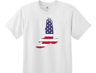American Flag Eagle T Shirt White american cool t shirts custom t shirts custom tees eagle make your own t shirts patriotic t shirt designs usa uscustomtees