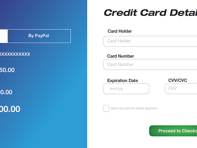 Credit Card Form dailyui design illustration