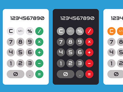 Calculator app dailyui design illustration