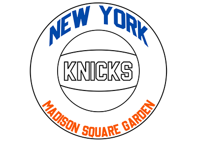 New York Knicks Logo basketball basketball logo logo new york new york knicks sports logo typography