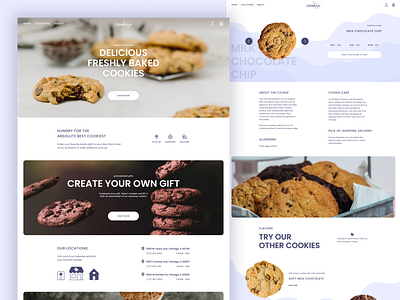 Cookie Home - website design concept