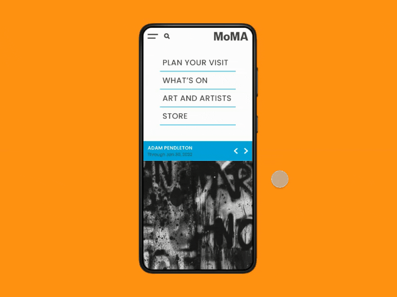 MoMA app - design concept app design concept design figma interface mobile app mobile app design museum app prototype ui ui design user experience user interface ux ux design uxui