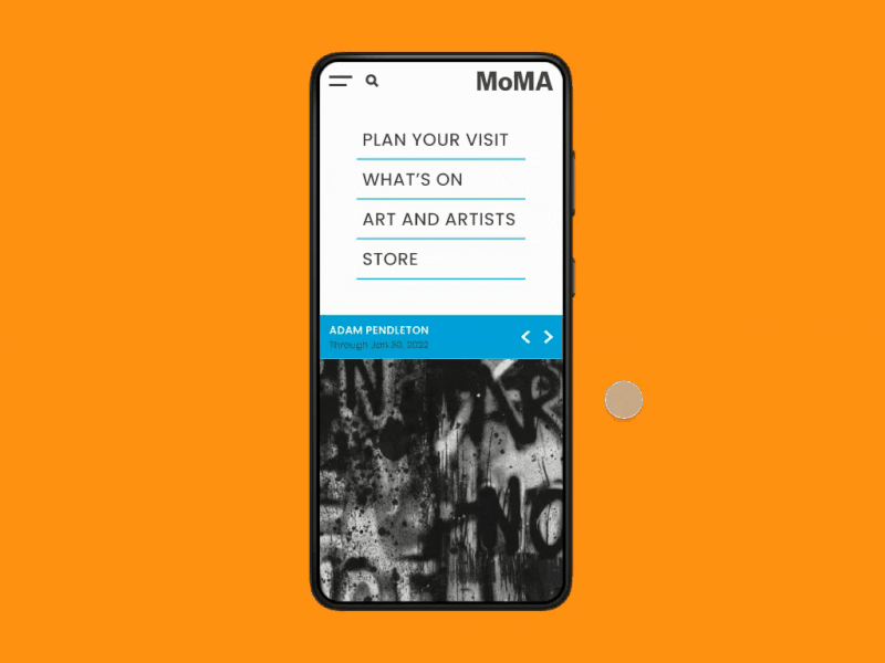 MoMA app - design concept