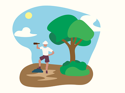 "Explore" Illustration for Clear Careers Website art branding design flat graphic design illustration illustrator web website