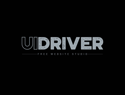 Uidriver Free Website Studio branding creative design dribbble graphic icon illustration art illustrator logo vector