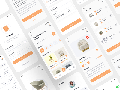 Furniture shop UI Kits for iOS apps architecture bedroom furniture chair concept design door ecommerce fashion furniture home home decor homebuilder interior design kitchen living room manufacturing office retail ui ux