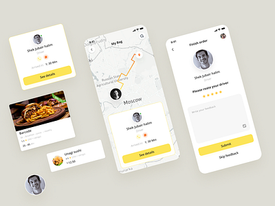 Food Delivery service app - (Delivery process)