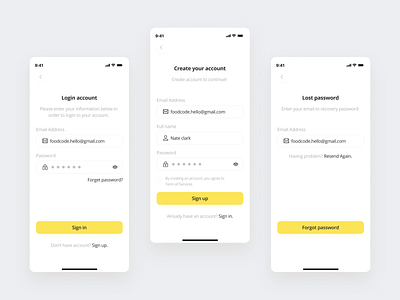 Food Delivery service app - (Login flow) by Md Sakib for Pixency on ...