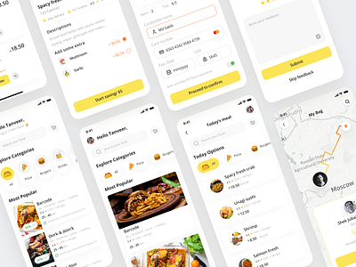 Food Delivery service app - (Food search & Order process) app designer delicious delivery app ui delivery service fast food food delivery food delivery app food delivery application food design food drink food order foodie interface order mobile apps pixency recipe app restaurent ui ui design ux design