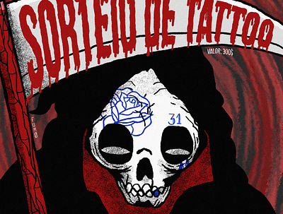 Cartaz Sorteio illustration tattoo