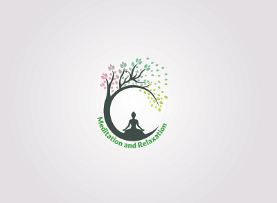 Yoga j design flat logo minimal vector