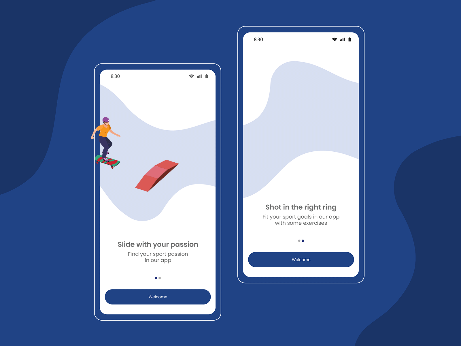 Sport Application - Introduction Screen