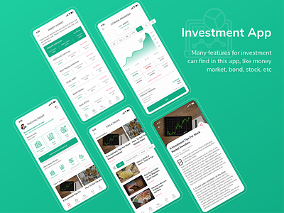 Investment App app application design finance app inspiration invest investment investment app ui