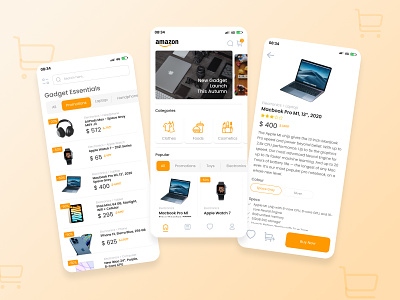 Amazon Apps - Redesign amazon apps app application awesome design design ecommerce inspiration inspiration design lazada online shopping apps redesign shopee trend design ui ui design